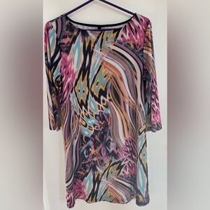 Vierneck 3/4 Sleeve Dress NEW Pink Black White Blue Dress